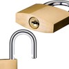 Key Locks, Shackle Length 2.63in, Long Shackle Padlocks with Keys,