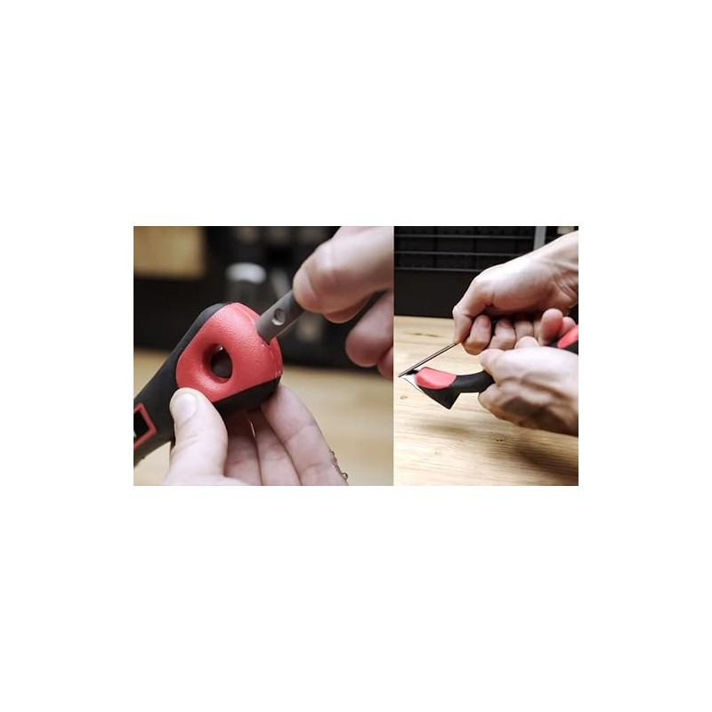 ALLWAY CS6 Soft-Grip Contour Scraper Set with 6 Blades and