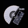 FEILBER Titanium Folding Fan Kung Fu Fan Hand Held Folding