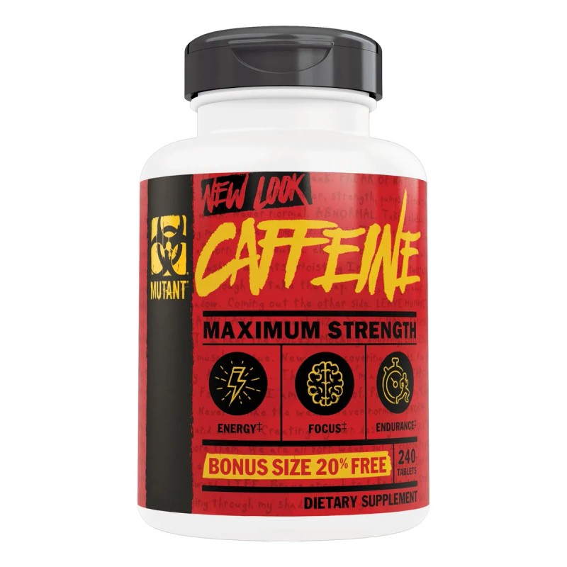 Cafeina Mutant Caffeine (240 Tabletas) Cafeina Sin Sabor