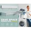 SKIKEN Wall Mounted Hidden Clothes Drying Rack - Pull-Out Laundry
