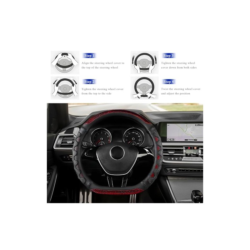 Sun Walker - Funda para volante de coche, protector de