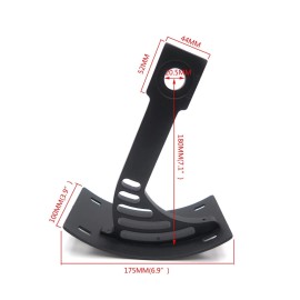 Yamaha Side Mount Curve License Plate Bracket Tag Holder Yamaha Warrior/ V-Max Black