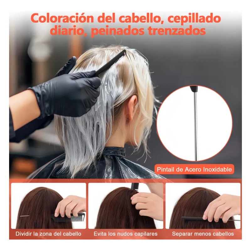 15pz Peine De Masaje De Pulpo Adecuado Para Cabello Rizad