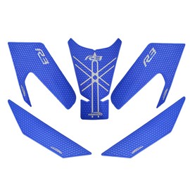 MEDKO for 2023YZF-R3 YZF R3 Motorcycle Tank Pad Protector Sticker Decal Gas Knee Grip Tank Traction Pad Side New Model