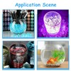 sourcing map 800pcs Fake Ice Rocks Acrylic Black Crystals Gems