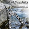 Pristis Fishing Pliers with Multitools, Titanium Coated Stainless Steel