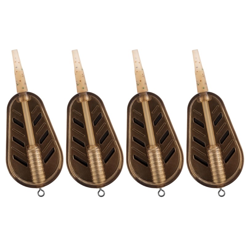 Alwonder 4pcs Carp Fishing Feeder Made by Zinc Weights 20g