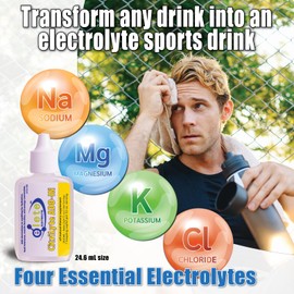 elete CitriLyte Electrolyte Add-in Hydration Drops | Sodium, Magnesium, Potassium & Trace Minerals | Slight Lemon Flavor | Cramp Relief | Transform Any Drink into a Sports Drink, 24.6 mL