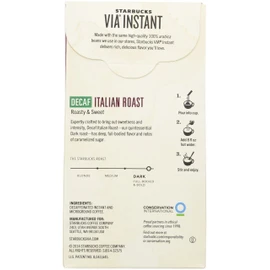 Starbucks VIA Decaf Italian Coffee 12 packets, 0.11 ounce