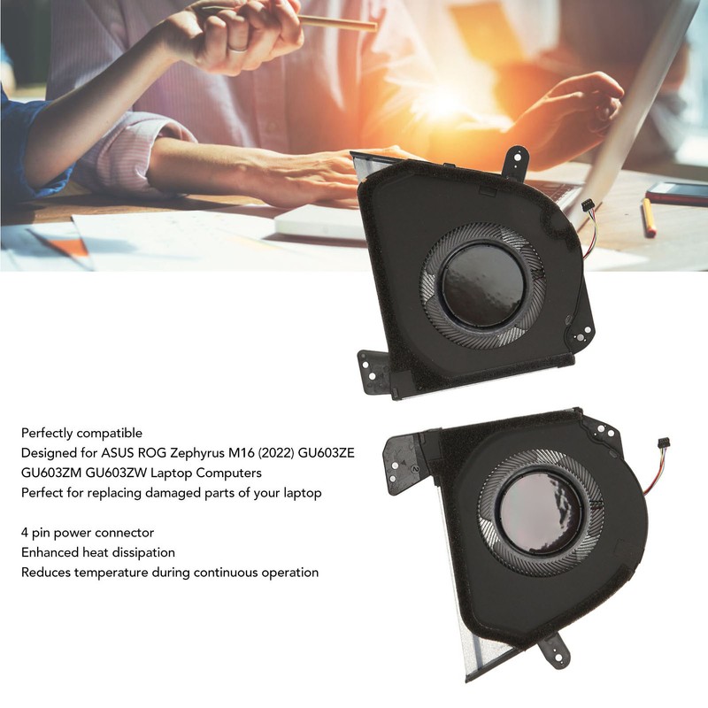Laptop Cooling Fan Replacement Compatible for ASUS ROG Zephyrus M16
