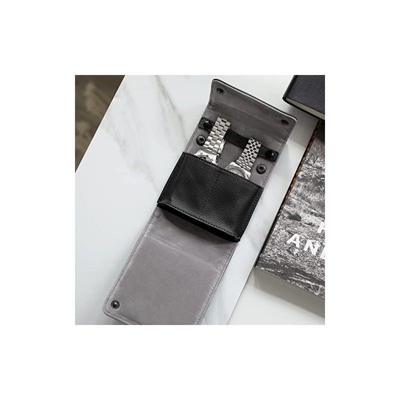 Stackers Pebble Black Watch Wrap