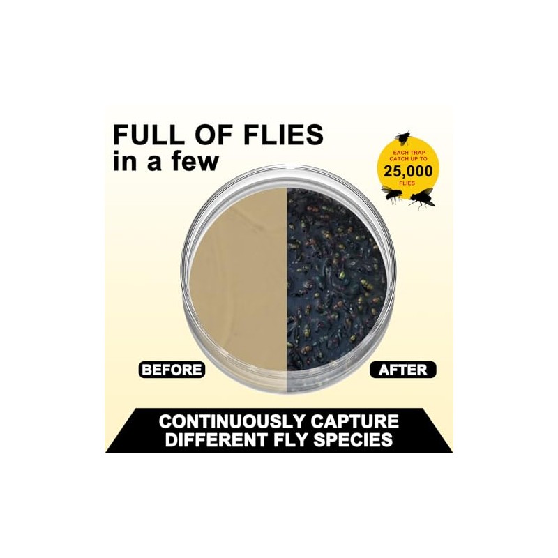 18 Pack Natural Fly Bait Refill, 18 * 30g Fly