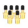 6Pcs 1/4" NPT Schrader Valve Adapters,Brass Schrader Valves Standard Valve