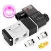 TAILONZ PNEUMATIC 1/4"NPT Solenoid Valve 3V210-08 12V/24V/110V/220V Single Coil Pilot-Operated Electric 2 Position 3 Way Connection Type