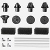GAIZERL Solar Fountain Accessories with 7 Nozzles & 4 Narrow
