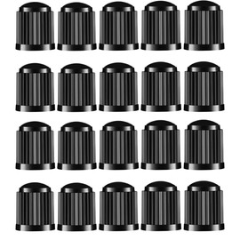 20 Stück Passgenaue Ventilkappen Auto, Ventilkappen Ventildeckel Auto-Reifen Ventilabdeckung Reifenventil-Kappen Autoventil-Kappen, ABS Kunststoff-Reifen Ventilkappen