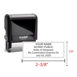 Notary Public Value Package | Modern Journal, Stamp, and Burgundy Supplies Bag | Delaware