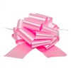 8" Large Pink Embossed Pull String Bows (1 Bow)