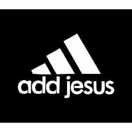 Add Jesus Vinyl Car Decal | Cars Trucks Vans Walls Laptop | White Decal | Cars Trucks Vans Walls Laptop | 5.5 in Decal | CCI248