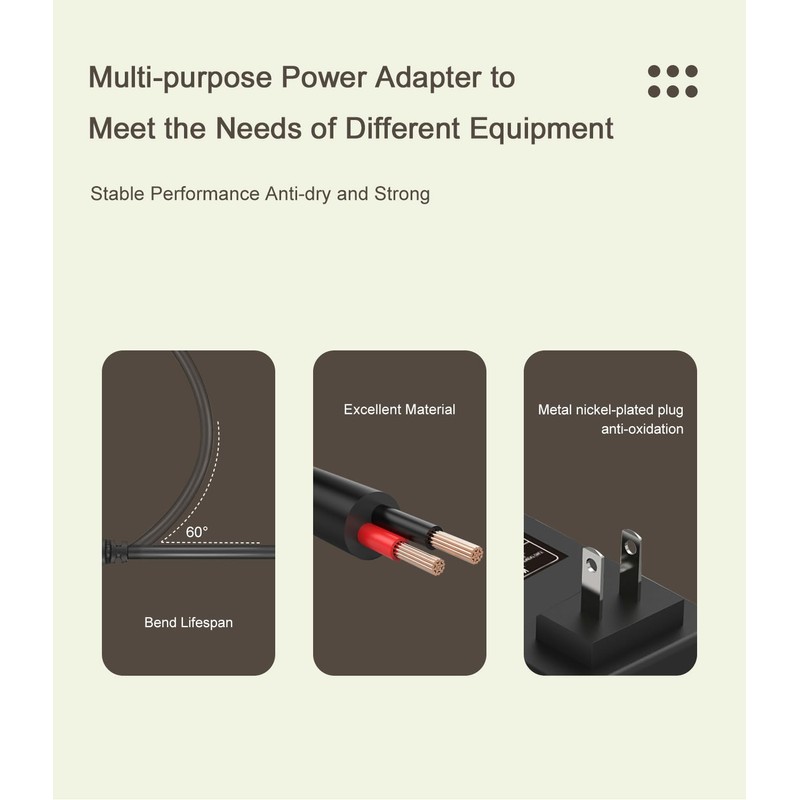 12V 2A AC/DC Power Supply Adapter for Yamaha Keyboard Piano