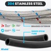 Klabb Sink Faucet Water Line Kit, 32" Flexible Braided Connector