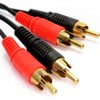 kenable RCA Phono Twin Plugs to Plugs Stereo Audio Cable