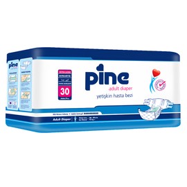 Pine Adult Diaper, Overnight Comfort Absorbency, Odor Control, Soft & Comfortable Ideal for Day & Night Protection (Small)