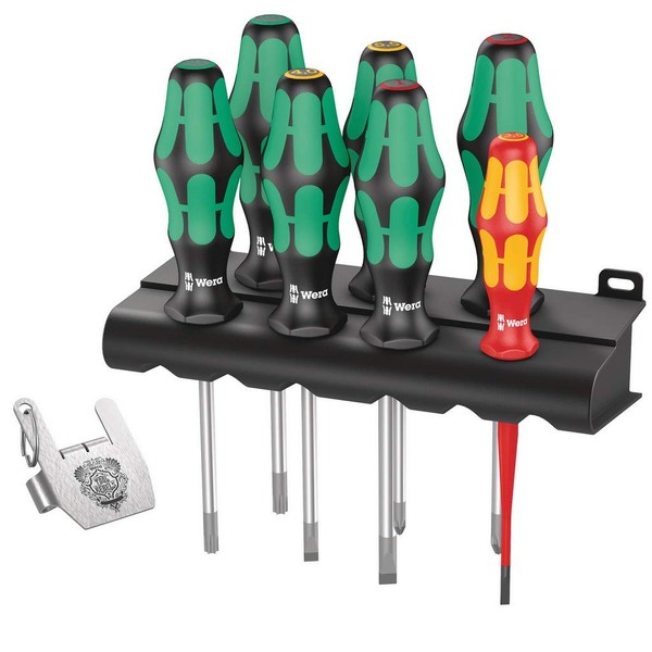 Wera Kraftform/7 Heavy Metal 1 VDE Screwdriver Set 8-Piece Phillips