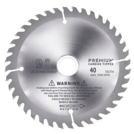 Skweawert 9-Inch（230mm 40T Circular Saw Blade Alloy Steel TCT ATB 25.4mm Arbor（Reduced Ring 20mm） Multifunction Woodworking Disc for Wood, Plastic, PVC, Acrylic, Plywood