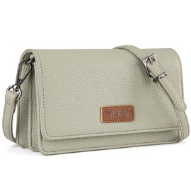 Wrangler Green Crossbody Wallet for Women RFID Wallet Handbags with Removable Straps