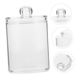 NOLITOY 1set Small Containers with Lids Cotton Pad Holder Cotton Swab Container Rack Cotton Ball Holder Holders Organizers Cotton Ball Container Floss Container Cotton Pads Bin 4pcs