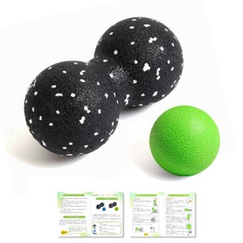 YOAYAO Massage Balls, Stretch Balls, 2 Pieces (Recommended by Judo Repetitionists), Myofascial Release Ball, Shoulder, Back, Waist, Press Trigger Point, Relieve Fatigue, Relieve Fatigue, Relieve