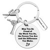 Ximalun Hairdresser Gifts Keyring Make A Difference Keyring Hair Stylist