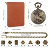 Mini D&D Dice Set with Steampunk Red Dragon Pocket Watch
