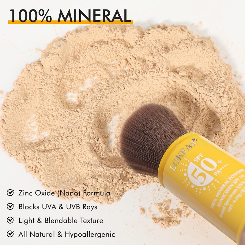 Mineral Powder Sunscreen for Face & Scalp & Hair -