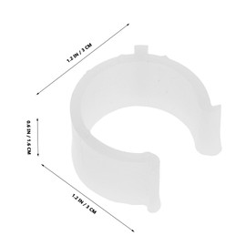 Zerodeko 4pcs Curtain Rod Holder Brackets U Shaped Non Slip Buckles for Ceiling Mount Curtain Poles 26 Curtain Fasteners for Secure Rod Installation