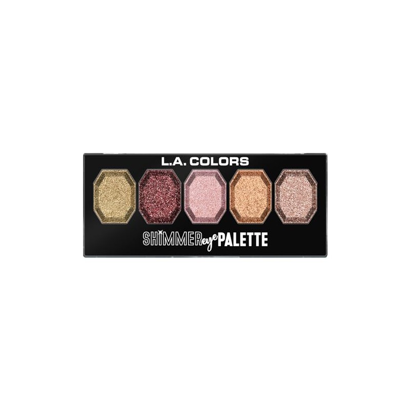 L.A. COLORS Shimmer Eyeshadow Palette, Beam Me Up CES697