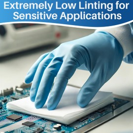 ES EVVIVA SCIENCES Cleanroom Wipes 9"x9" - 300 Low-Lint Wipes for Labs, Electronics & More - Durable & Absorbent-Works with Cleaning Agents & Solvents - Ideal for Precision Cleaning & Industrial Use.