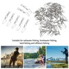 50Pcs High Strength Fishing Snap Swivels Stainless Steel B Type
