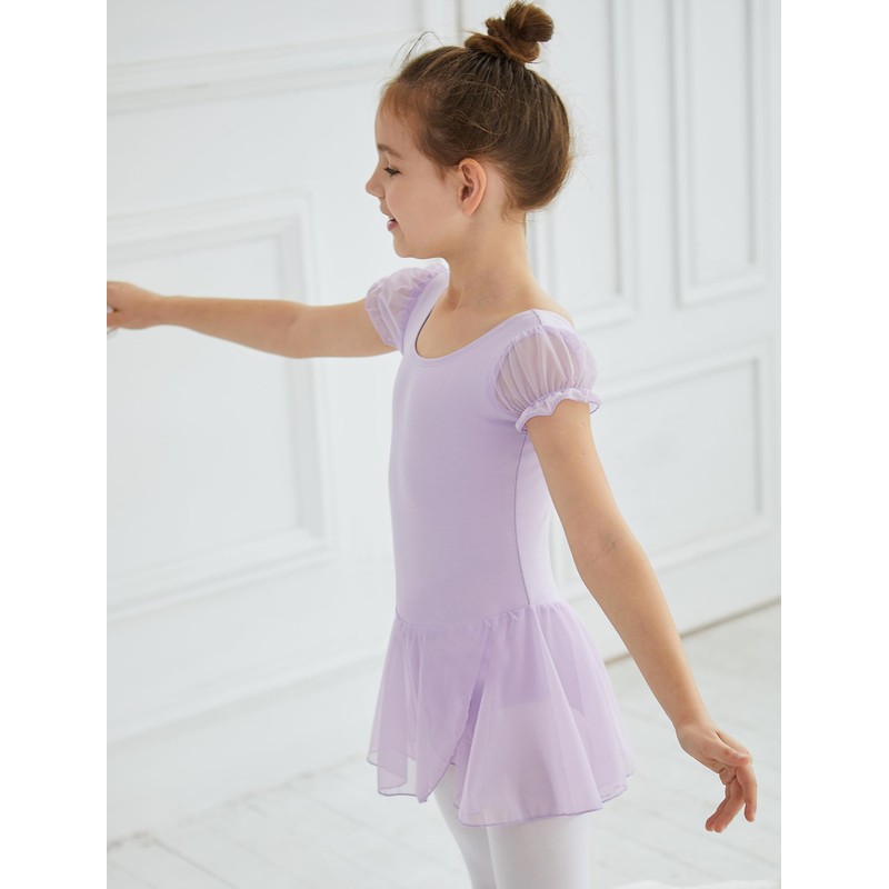 Leotardo de ballet para niñas pequeñas para danza, falda con