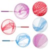 jojofuny 3pcs Kids Fishing Nets Retractable Mesh Butterfly Net with