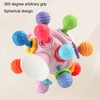 Baby Sensory Teether Toy Balls Chew Teething Ball Rattle Grasping