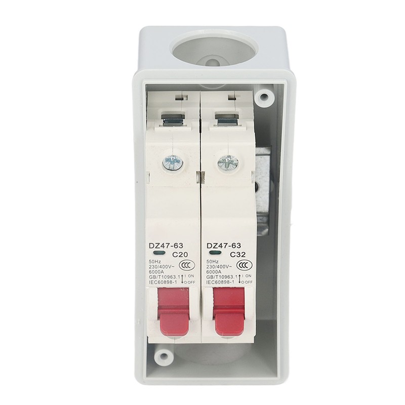 Distribution Box IP65 Waterproof 2 Way Flame Retardant MCB C