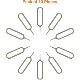 10 Pcs Sim Card Ejector Pin, Sim Card Tray Removal Tool, SIM Card Ejector Removal Tool Pin for all Mobile Phones Models & Tablets, Sim Card extractor (10)