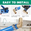 OURU PEX Fittings 1/2 Inch, 12PCS Elbow Lead-Free Brass Connectors