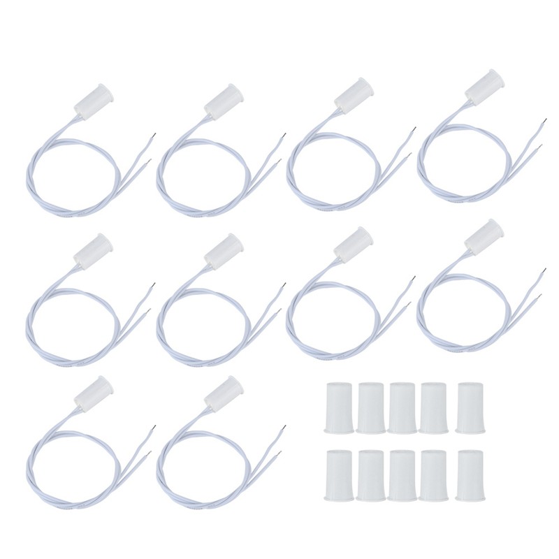 10pcs Wired Door Window Sensor Magnetic Switch for Home Alarm