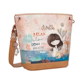 Anekke - Shopper women's bag - Medium faux leather handbag with handle and pockets - Zip closure - Mediterranean collection - Accessories and accessories for women - 34 x 30 x 12 cm, various colours