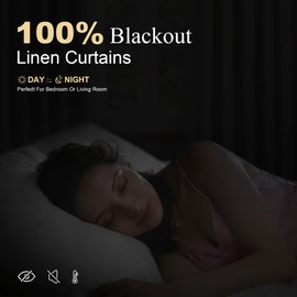 Extra Long 100% Blackout Linen Pleat Curtains 110 Inches Long Pink