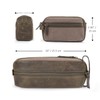 Londo Genuine Leather Travel Toiletry, Makeup, Shaving Organizer Bag -